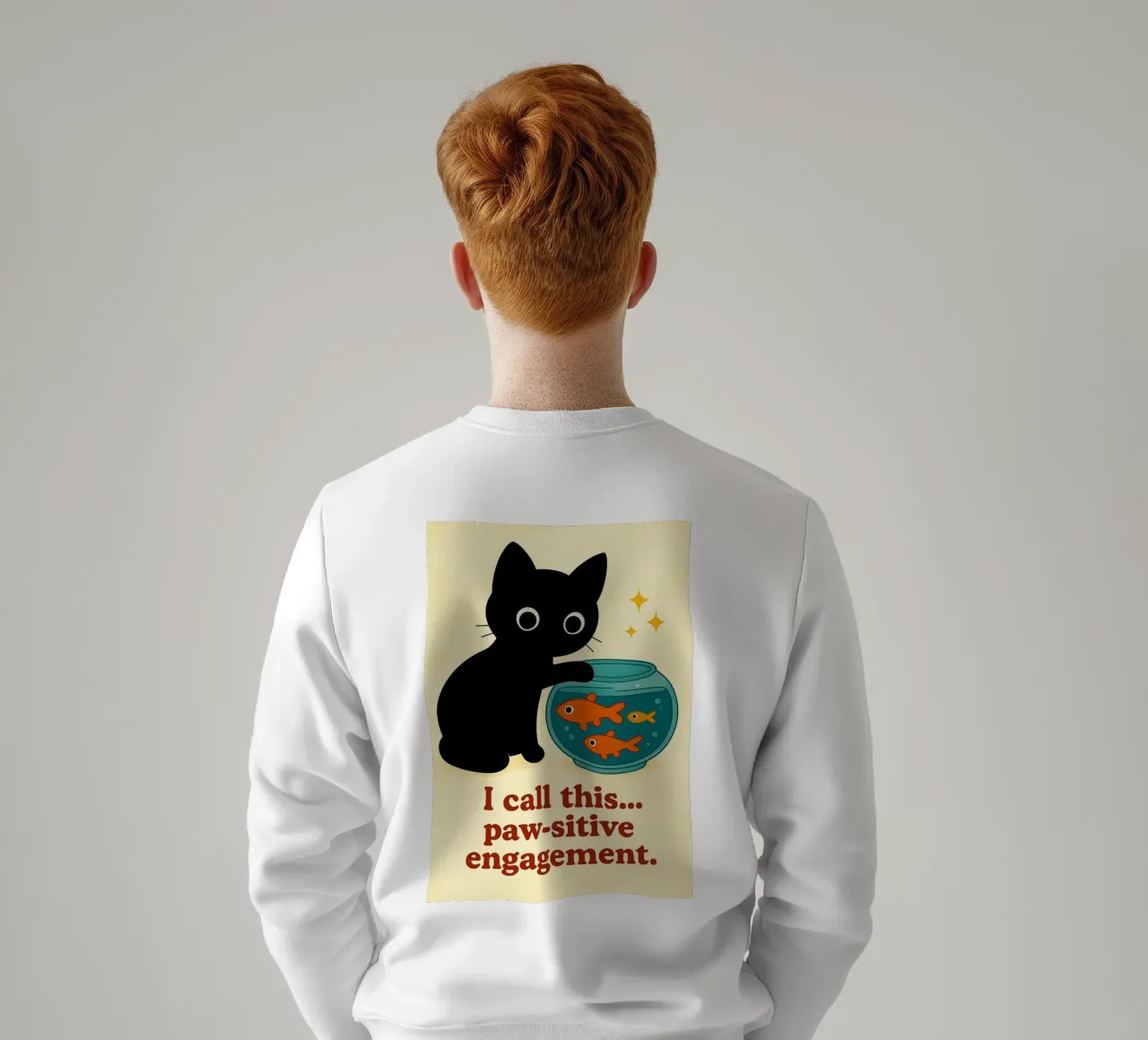 gatto zampettante felpa da Avocadoz