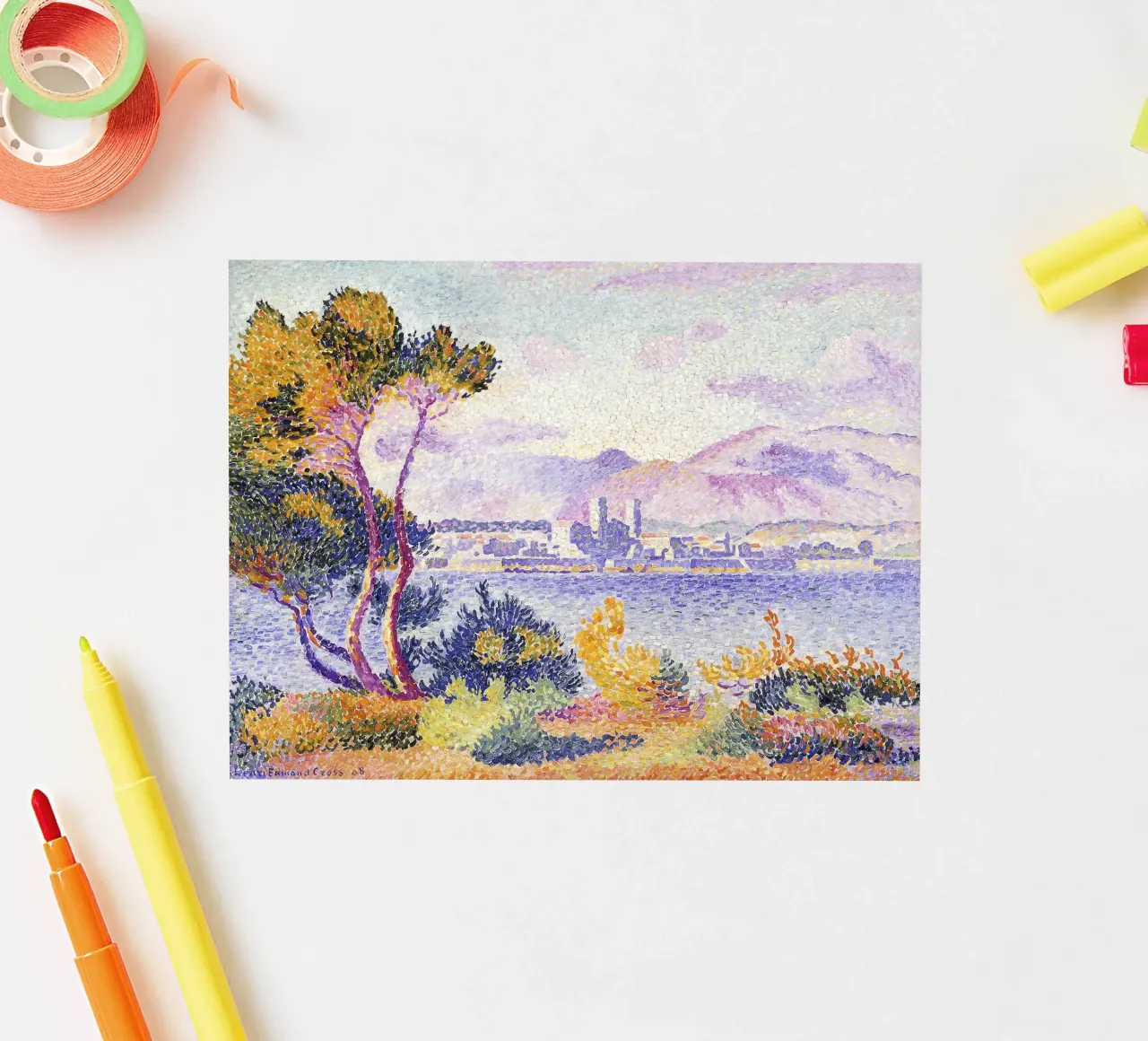 Antibes, 's middags (Antibes, Apres-midi). 1908. sticker van Roy Terrell