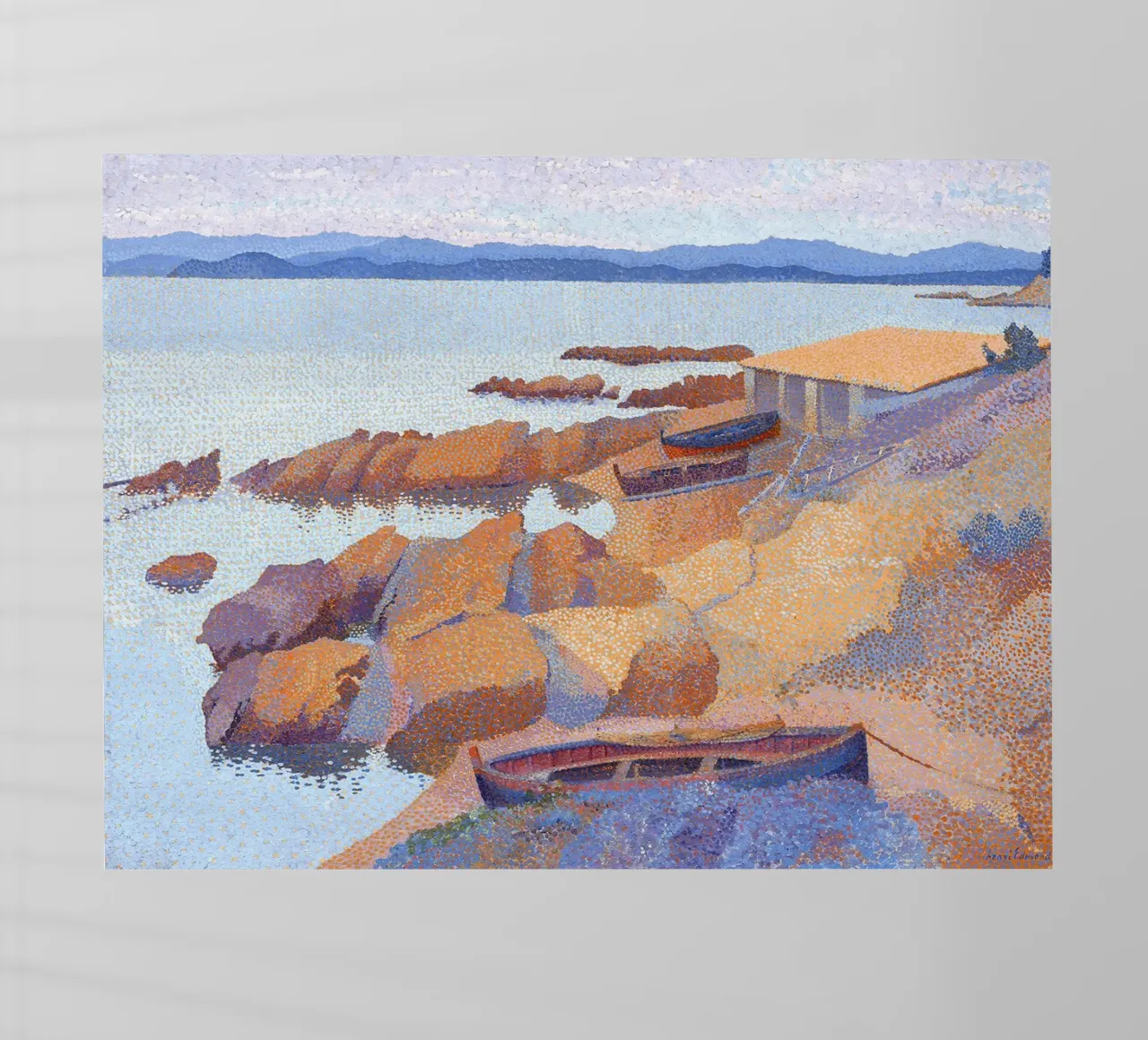 Costa vicino ad Antibes pellicola backlit da Roy Terrell