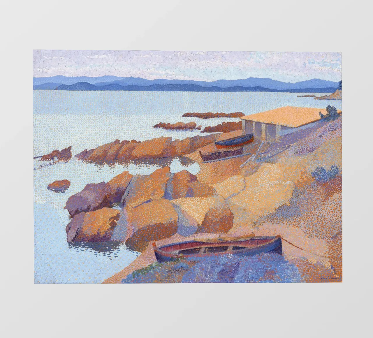 Costa vicino ad Antibes pellicola backlit da Roy Terrell