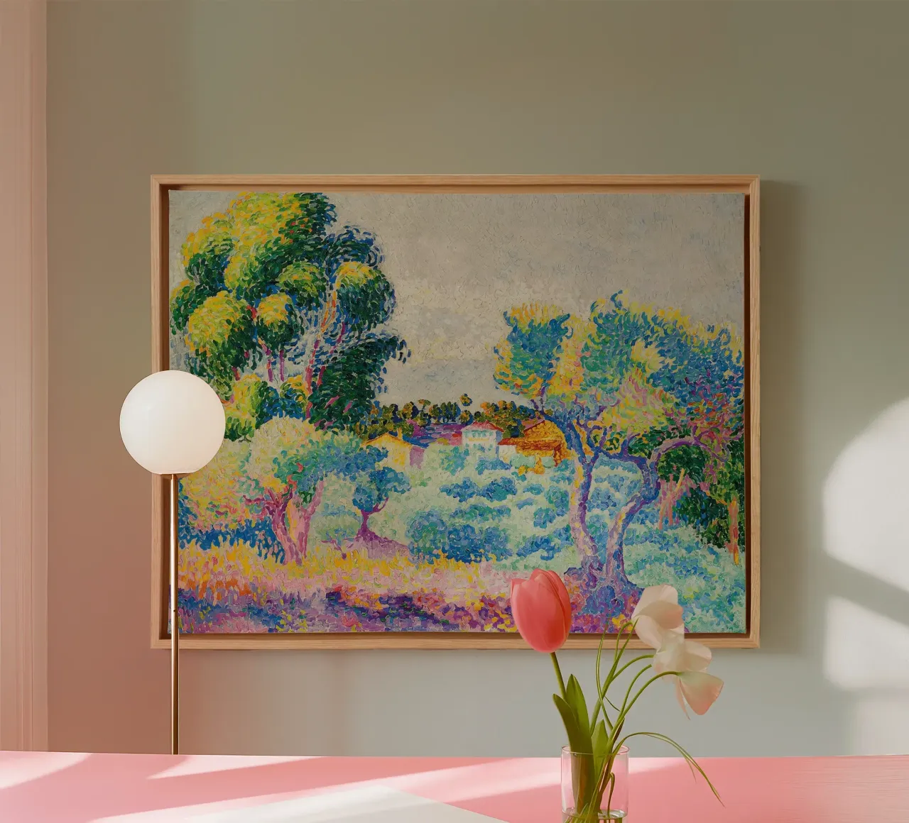 Eucalyptus en olijfgaard canvas van Roy Terrell