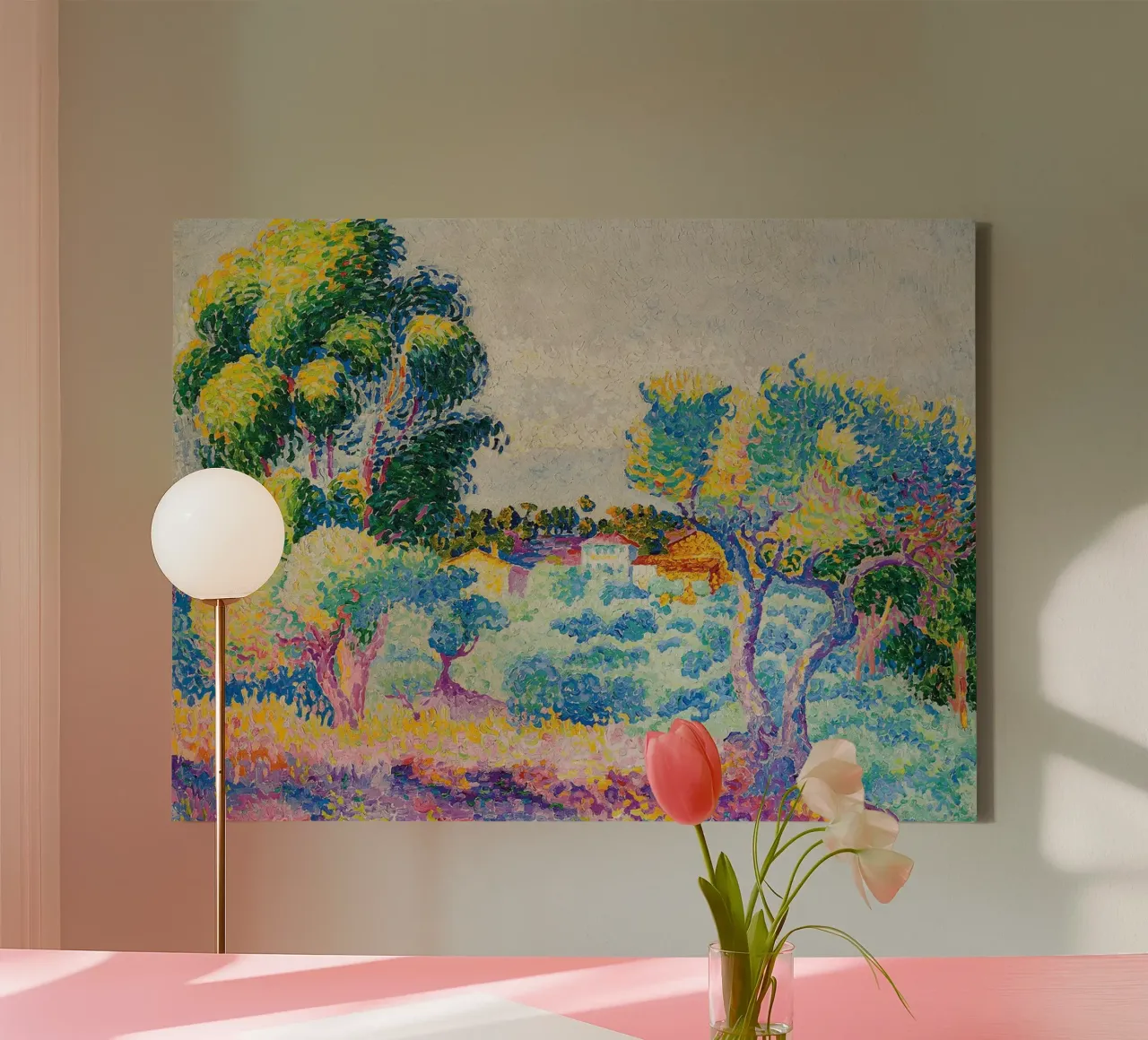Eucalyptus en olijfgaard canvas van Roy Terrell