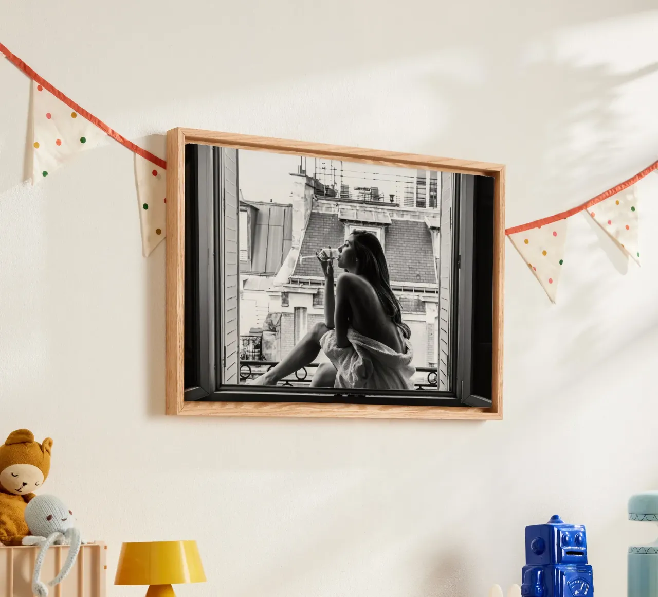A Sip of Wine canvas by blacsteel
