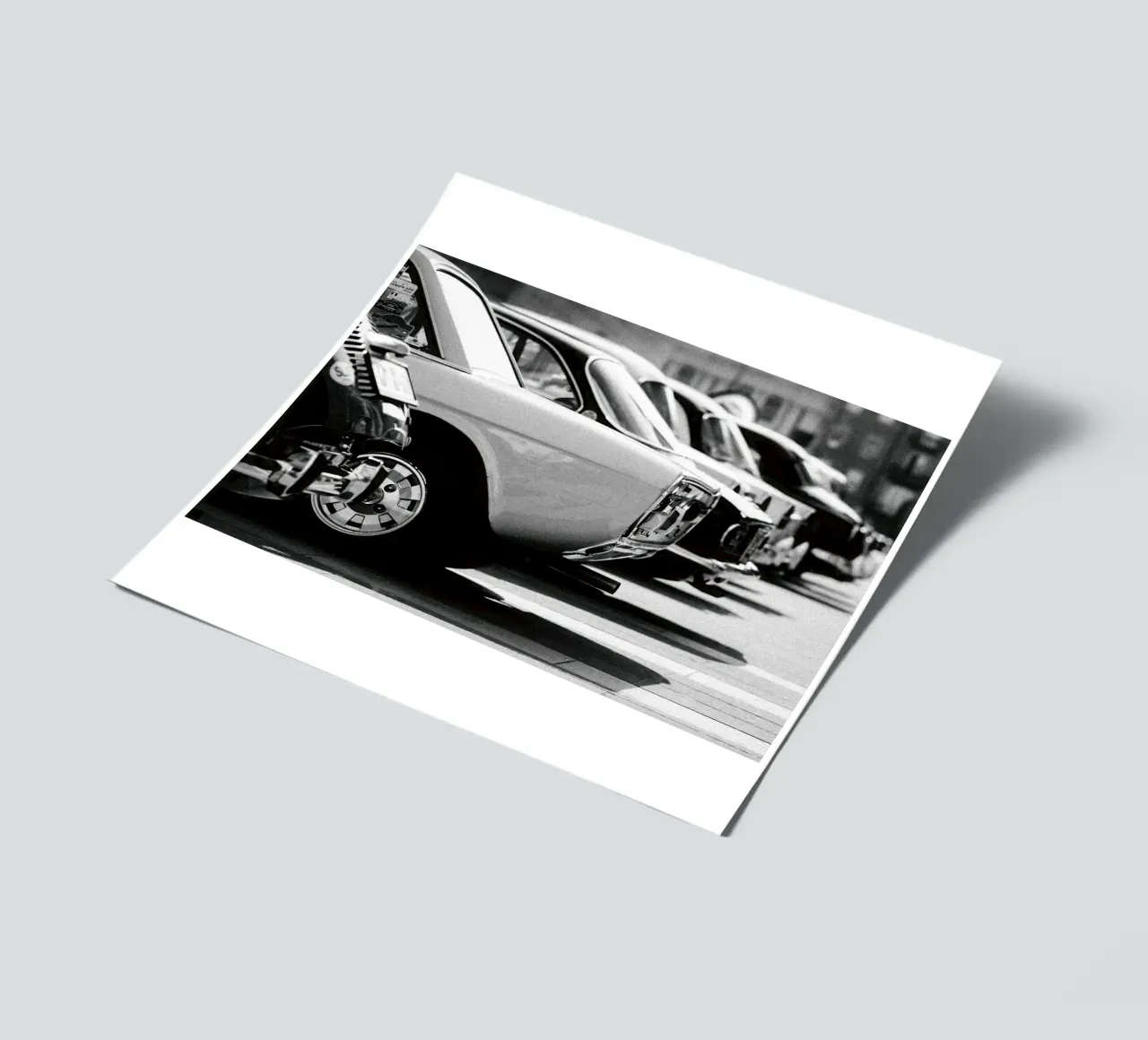 Vintage cars stickervel van blacsteel