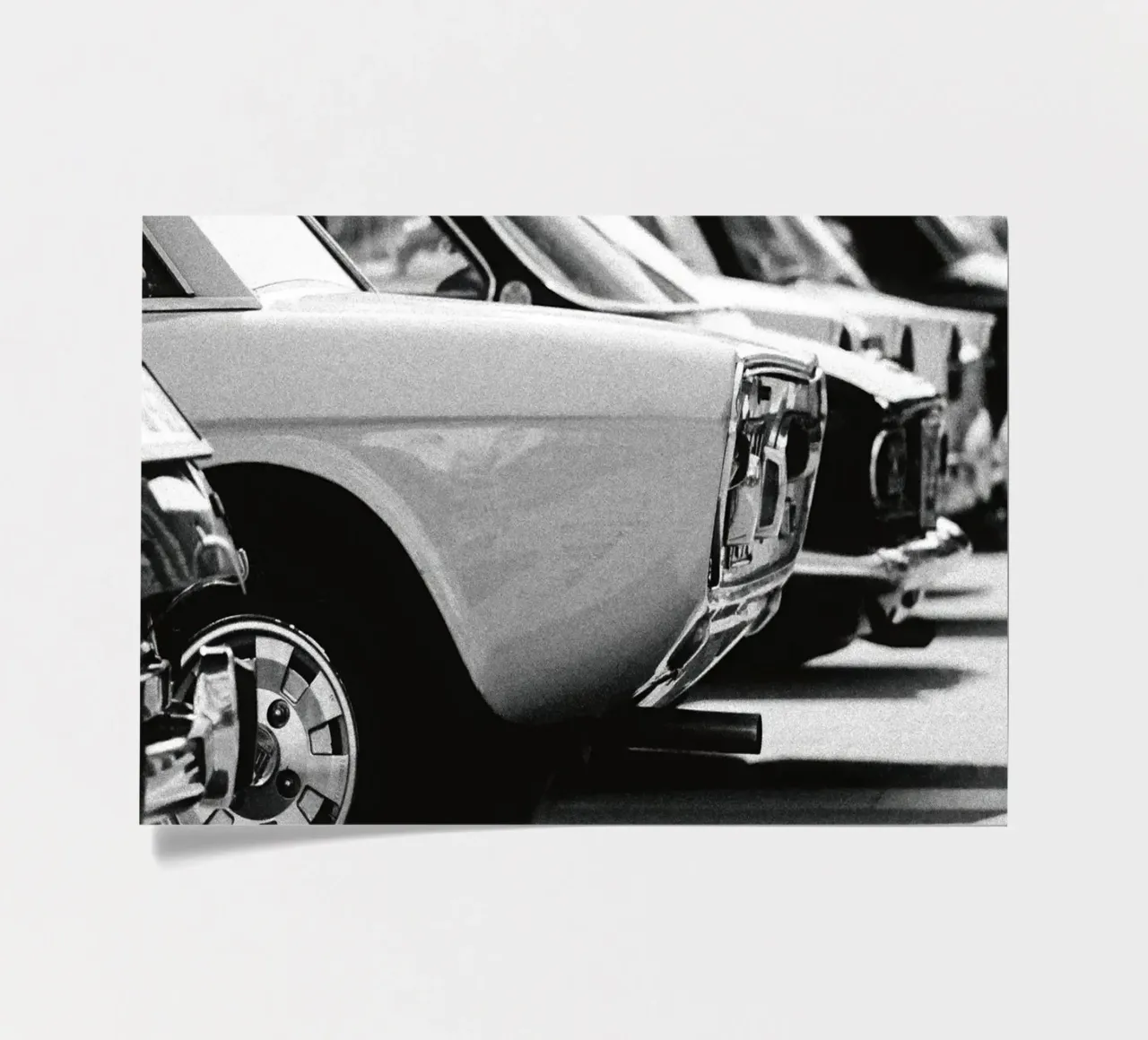 Vintage cars stickervel van blacsteel