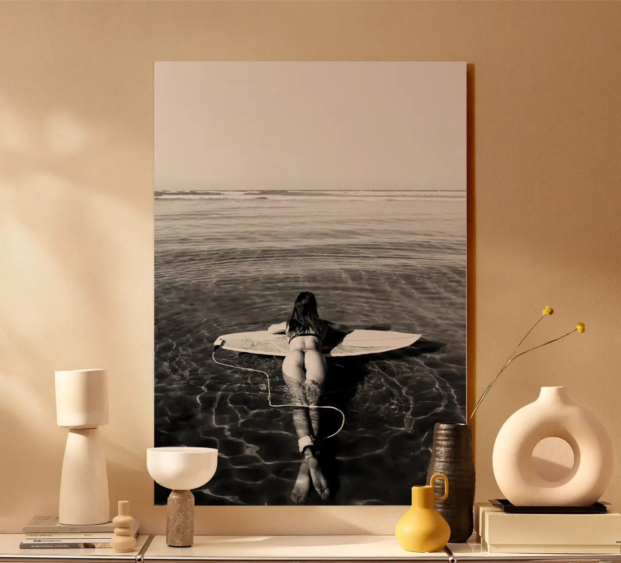 Flotar en una tabla de surf metacrilato de blacsteel