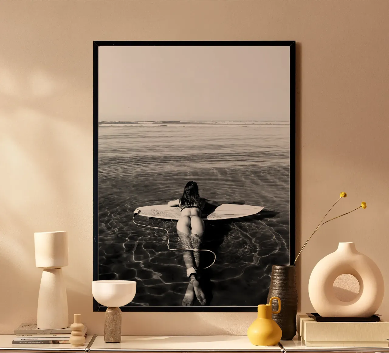 Floating on a Surfboard hahnemühle by blacsteel