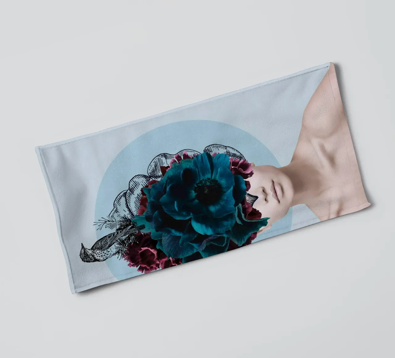 Collageri - Bellezza botanica asciugamano da bagno da The Artcircle