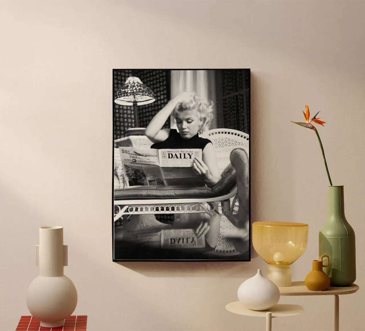 Marilyn Monroe plexiglass da blacsteel