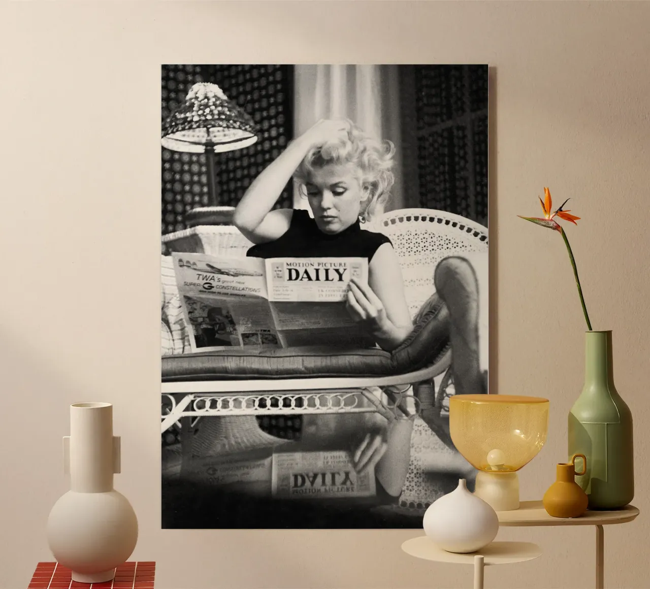 Marilyn Monroe plexiglass da blacsteel