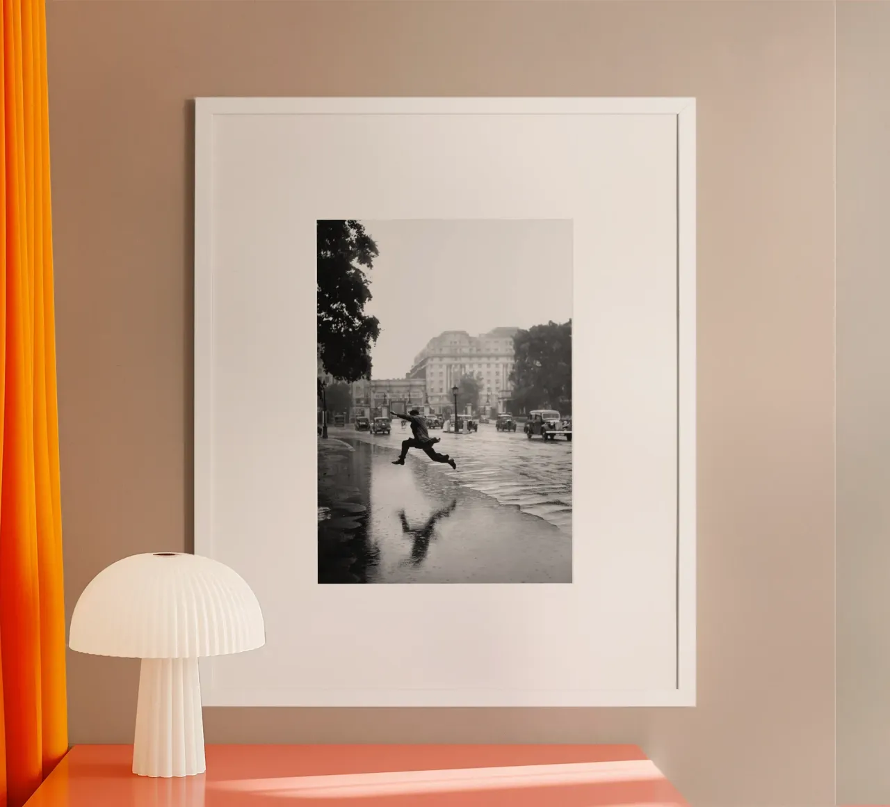 Springende man poster van blacsteel