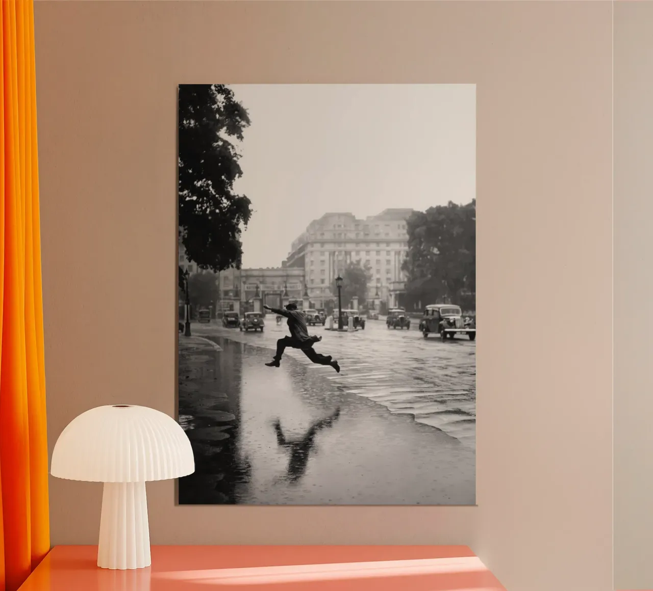 Springende man poster van blacsteel