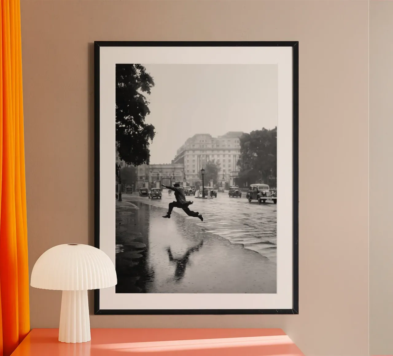 Springende man poster van blacsteel