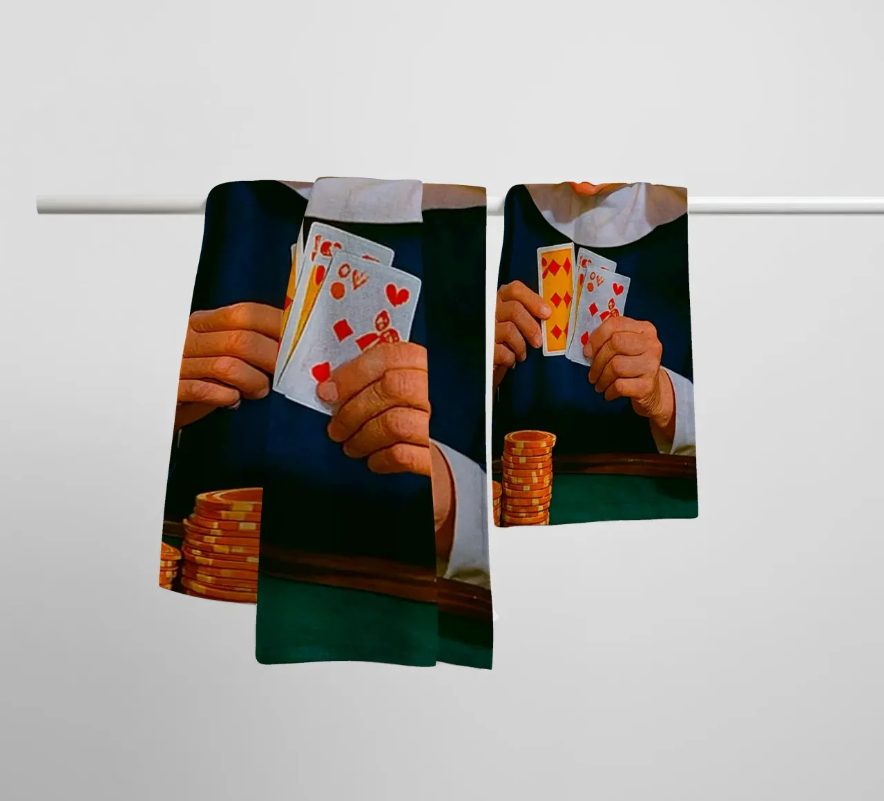 nun playing card towel by tamarind