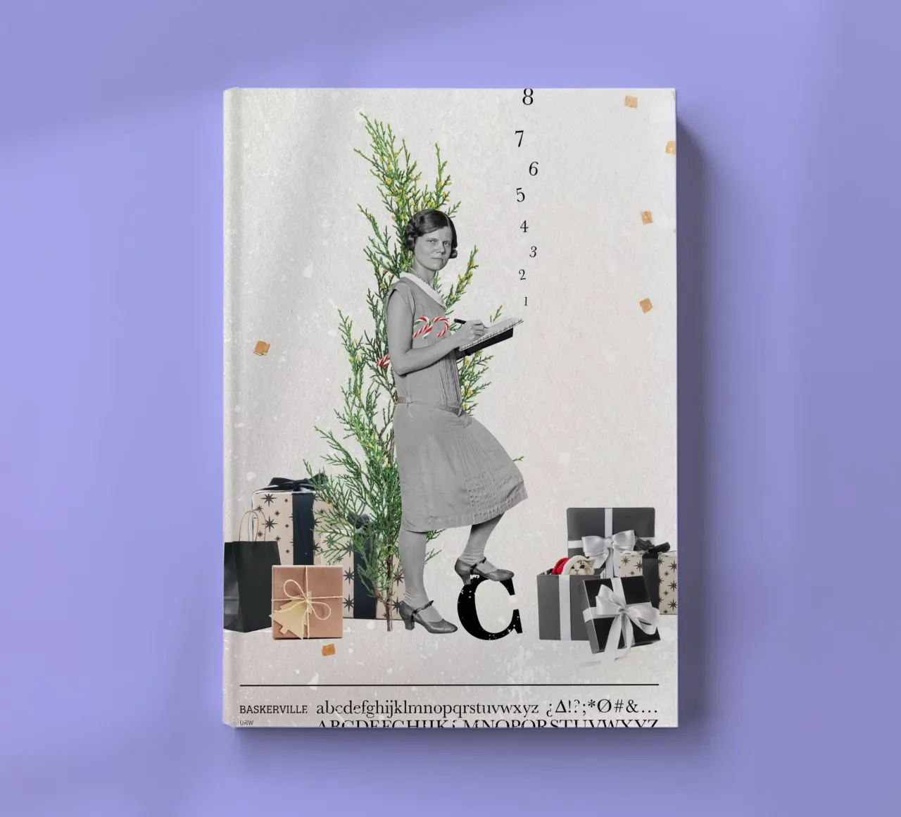 Collageri - Christmas Count notebook by The Artcircle