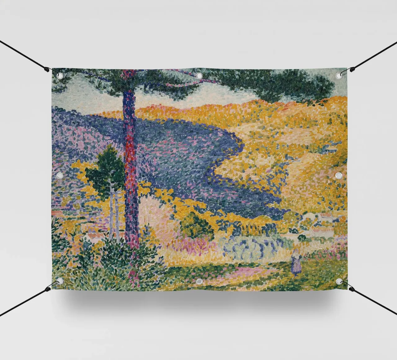 Valle con abete (ombra sulla montagna), 1909 telo in pvc da Roy Terrell