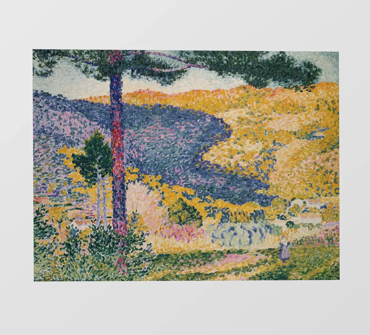 Valle con abete (ombra sulla montagna), 1909 telo in pvc da Roy Terrell