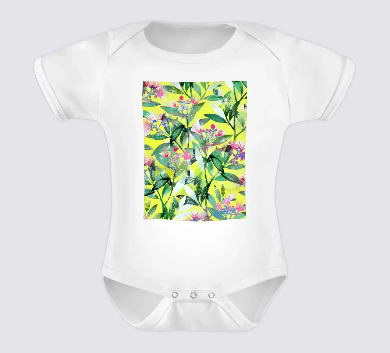 Cura floreale body neonato maniche corte da 83oranges