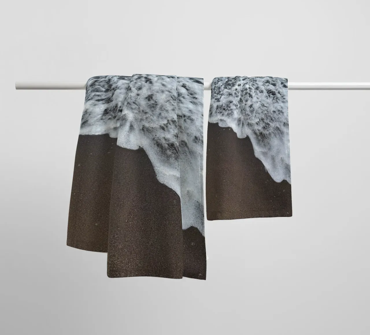 Crashing Waves at the Balinese Beach towel by byrieneke