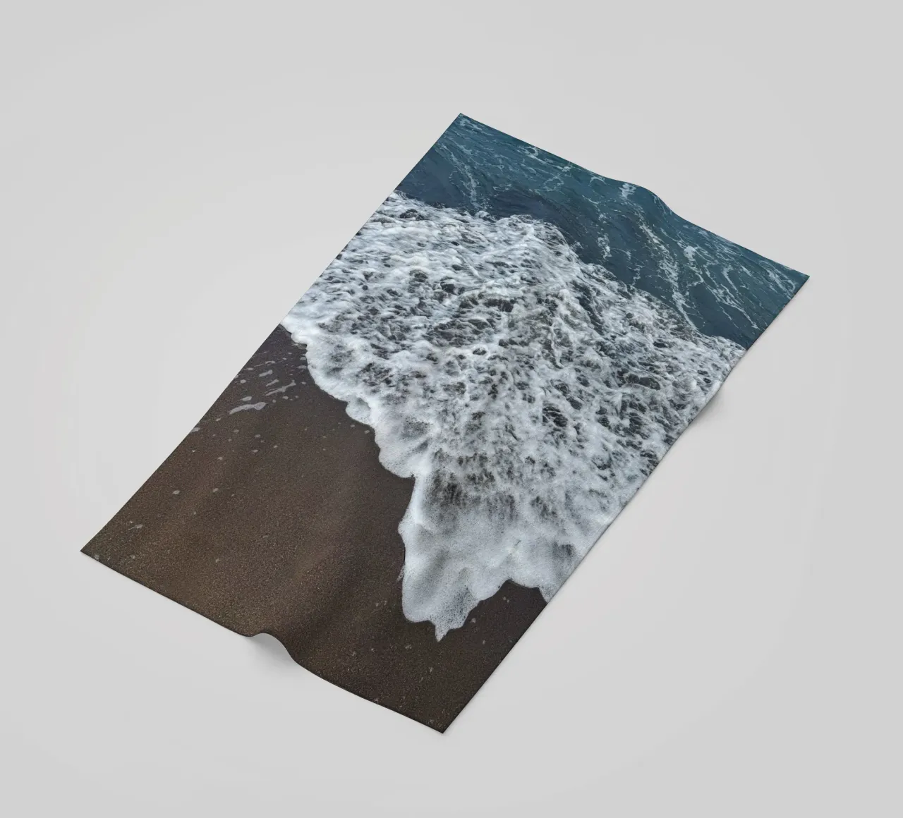 Onde che si infrangono sulla spiaggia balinese telo mare da byrieneke