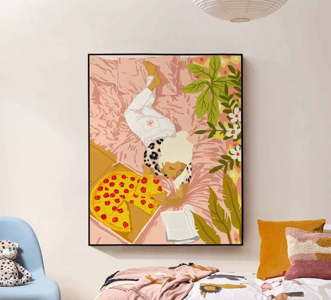 Pepperoni Pizza plexiglass da 83oranges.com