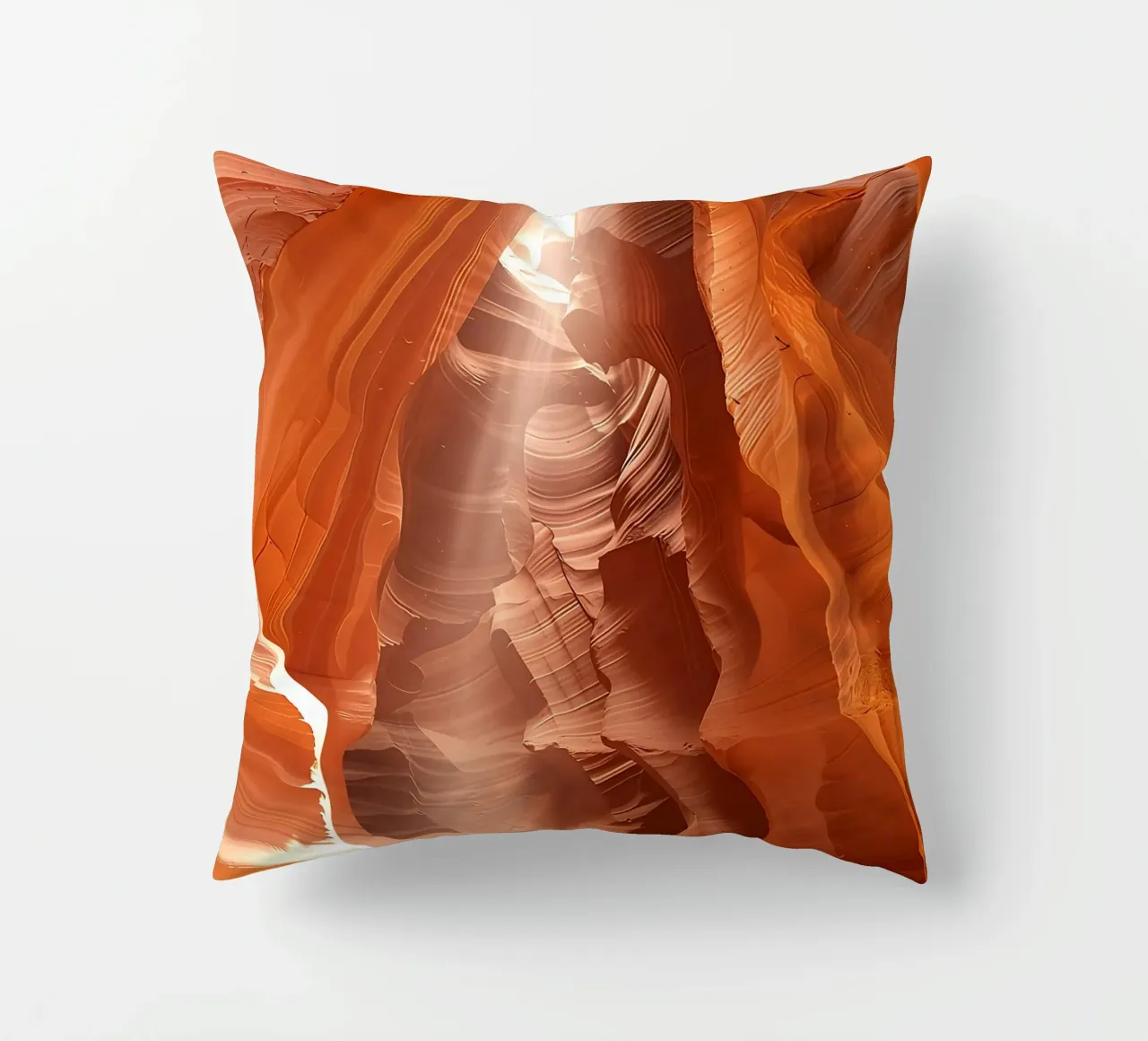 Strutture geometriche nell'Antelope Canyon in Arizona cuscino da DiveDuke