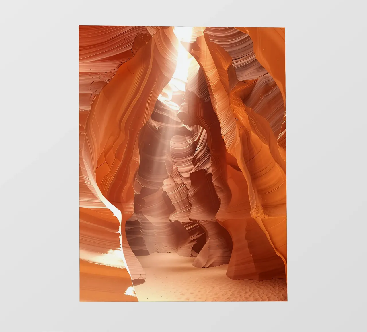 Strutture geometriche nell'Antelope Canyon in Arizona pellicola backlit da DiveDuke