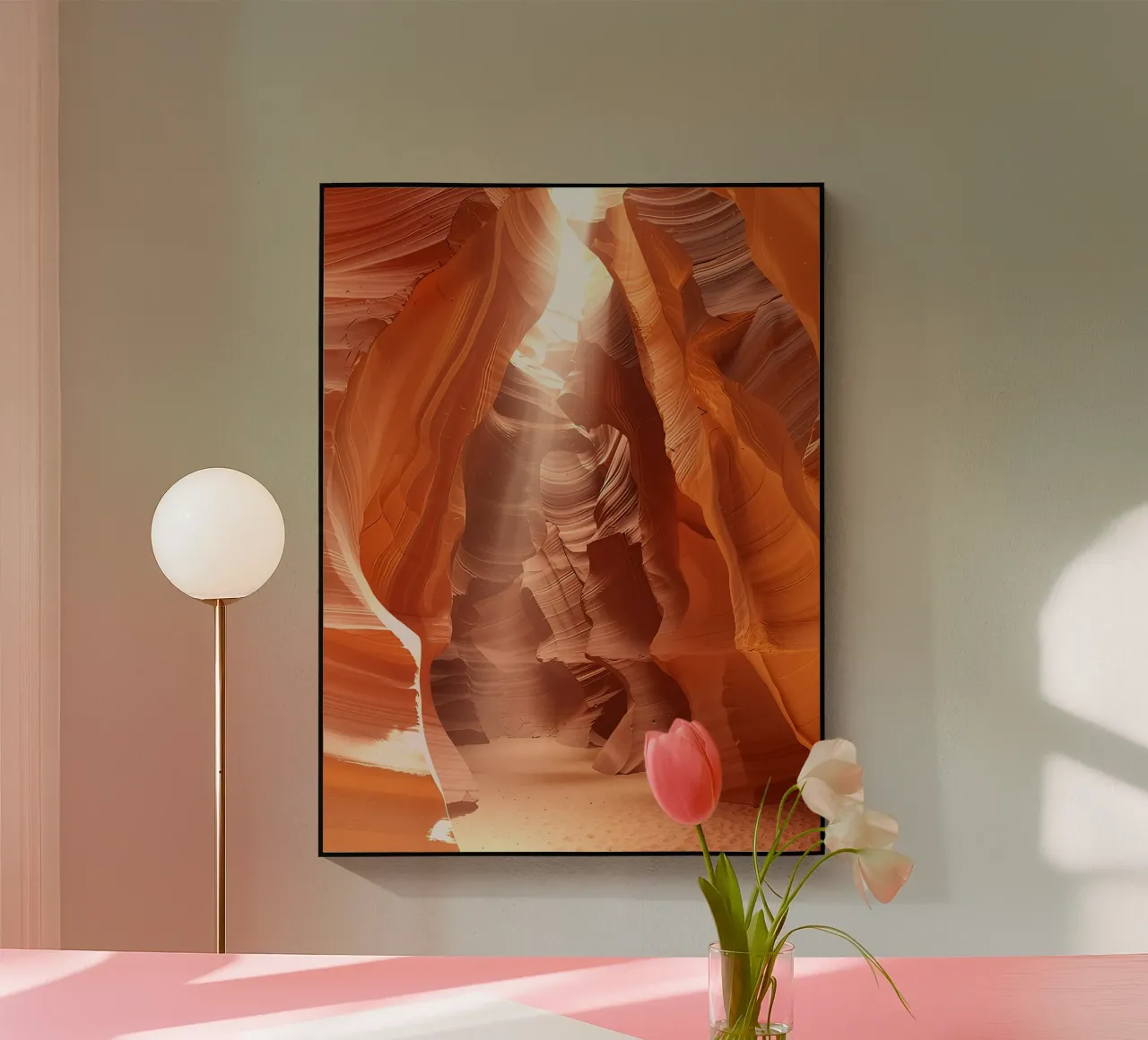 Strutture geometriche nell'Antelope Canyon in Arizona plexiglass da DiveDuke