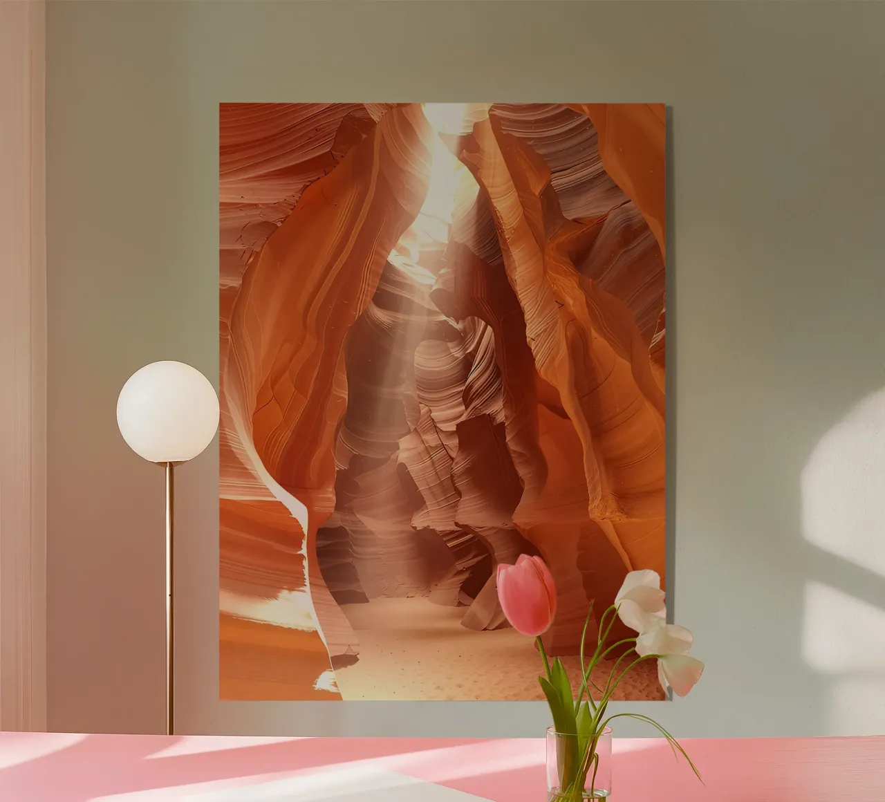 Strutture geometriche nell'Antelope Canyon in Arizona plexiglass da DiveDuke