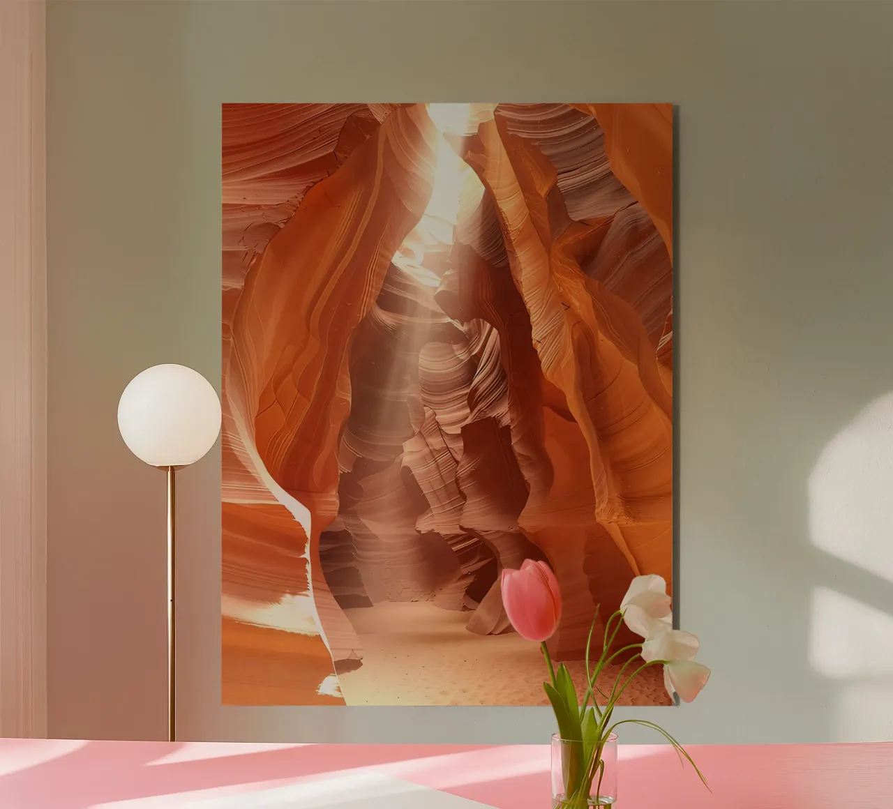 Strutture geometriche nell'Antelope Canyon in Arizona alluminio dibond da DiveDuke