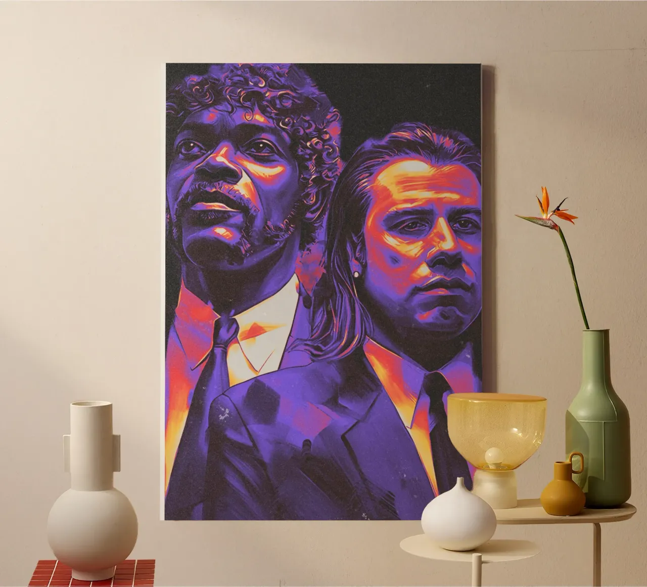 Vincent and Jules from Pulp Fiction tela da Limitless Prints