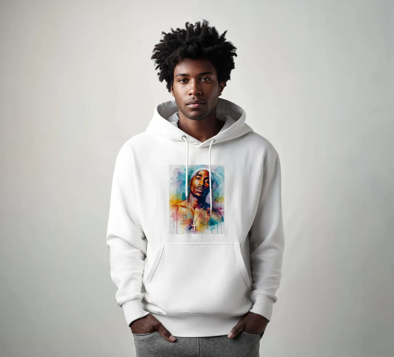 Tupac per sempre felpa con cappuccio da Kalis