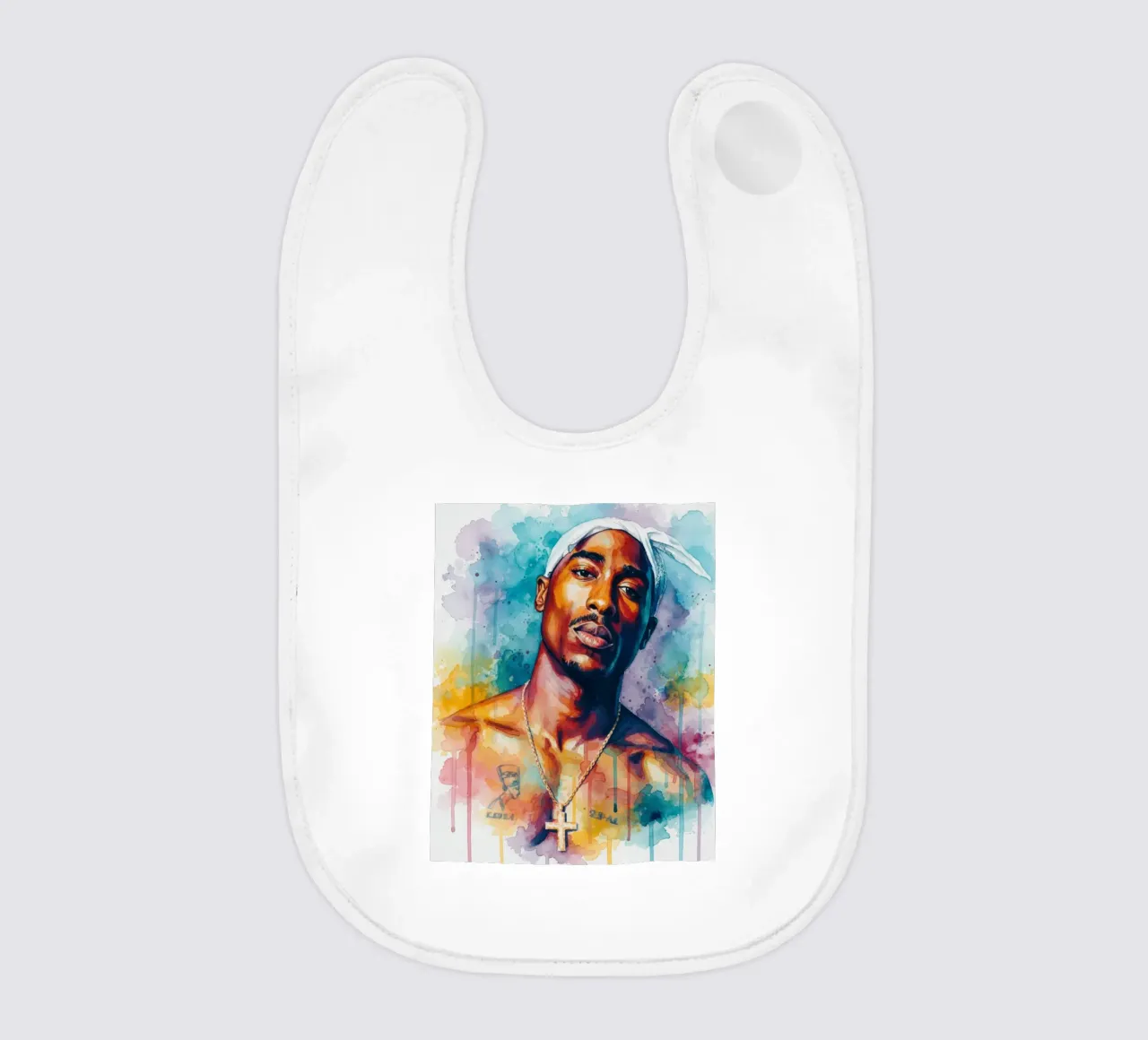 Tupac per sempre bavaglino da Kalis
