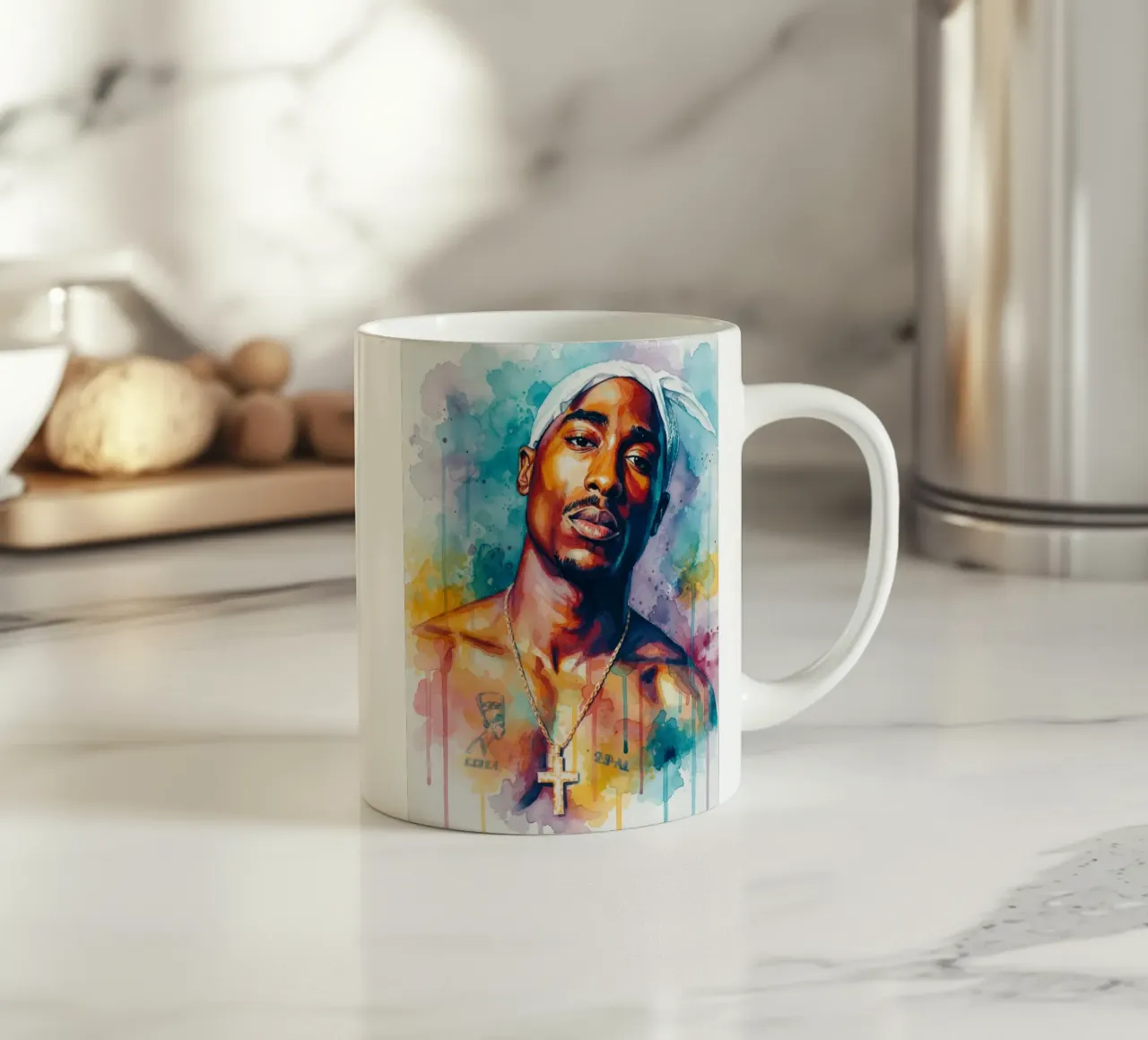 Tupac per sempre tazza in ceramica da Kalis