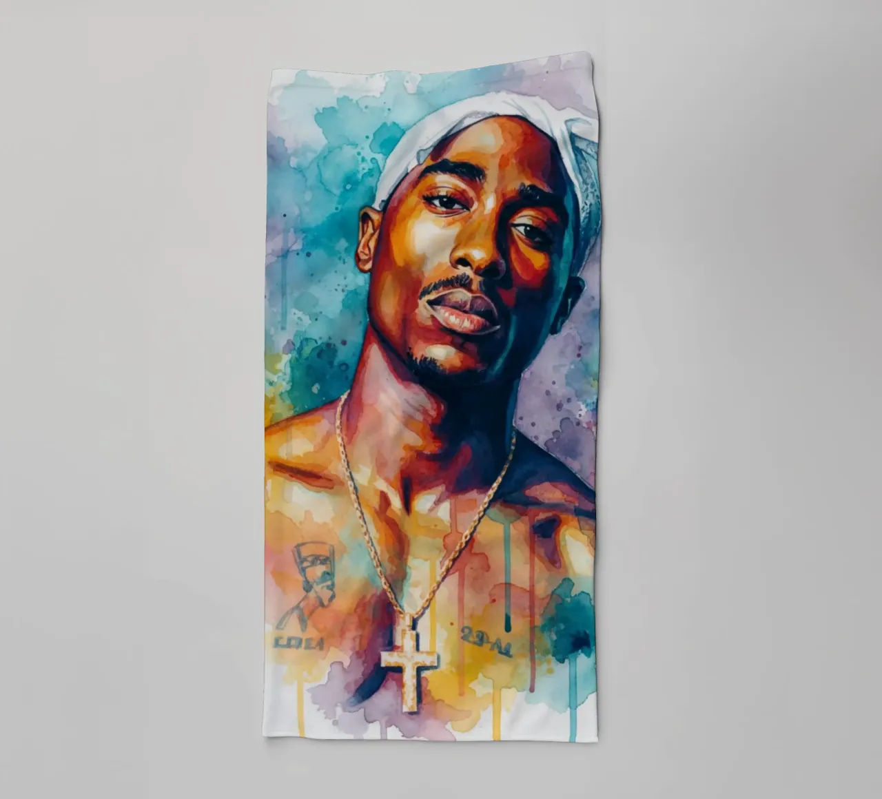 Tupac per sempre asciugamano da bagno da Kalis