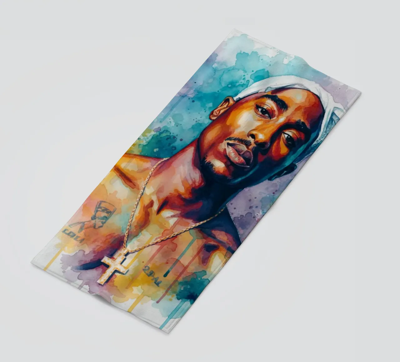 Tupac per sempre telo mare da Kalis