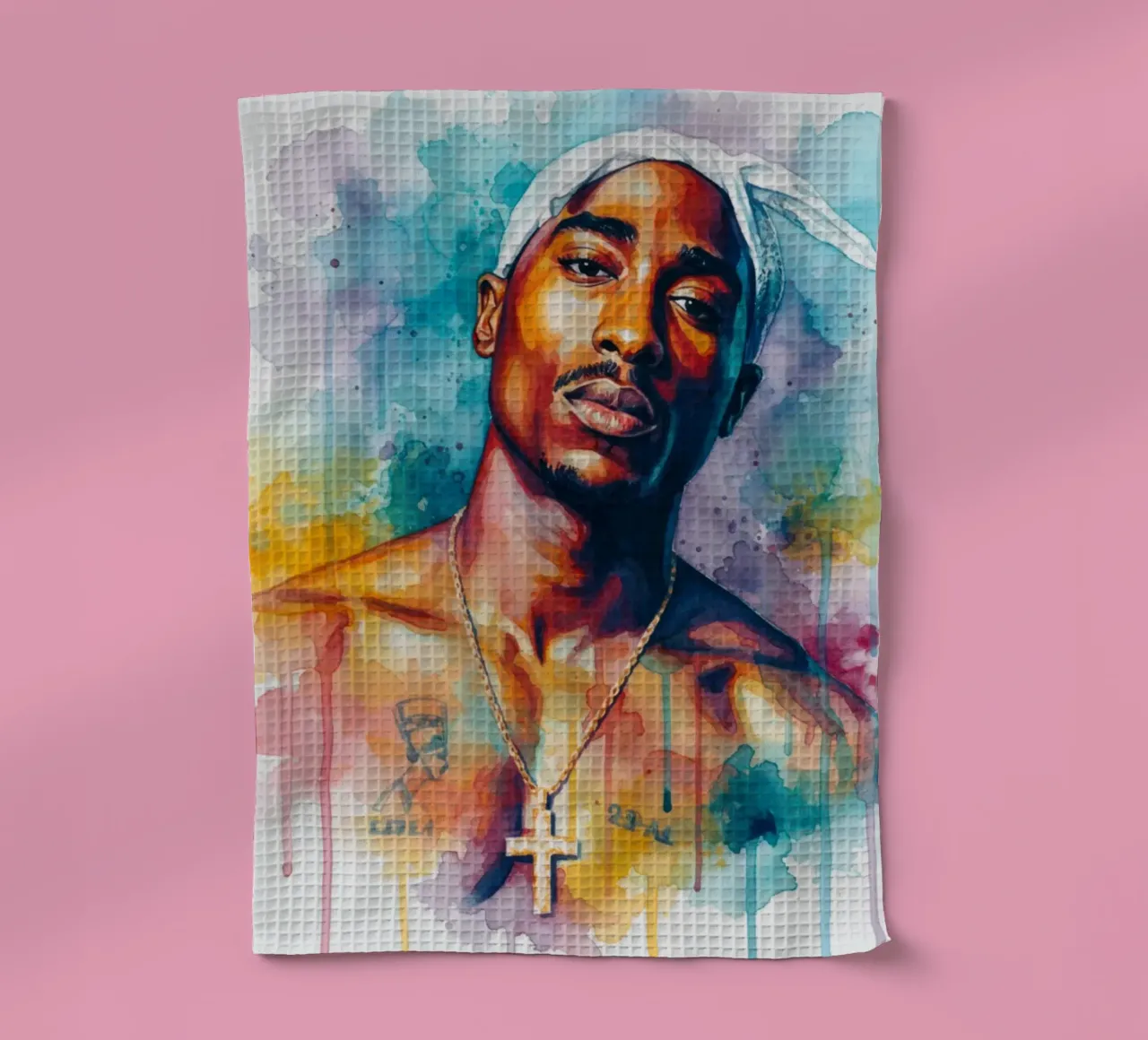 Tupac per sempre canovaccio da cucina da Kalis