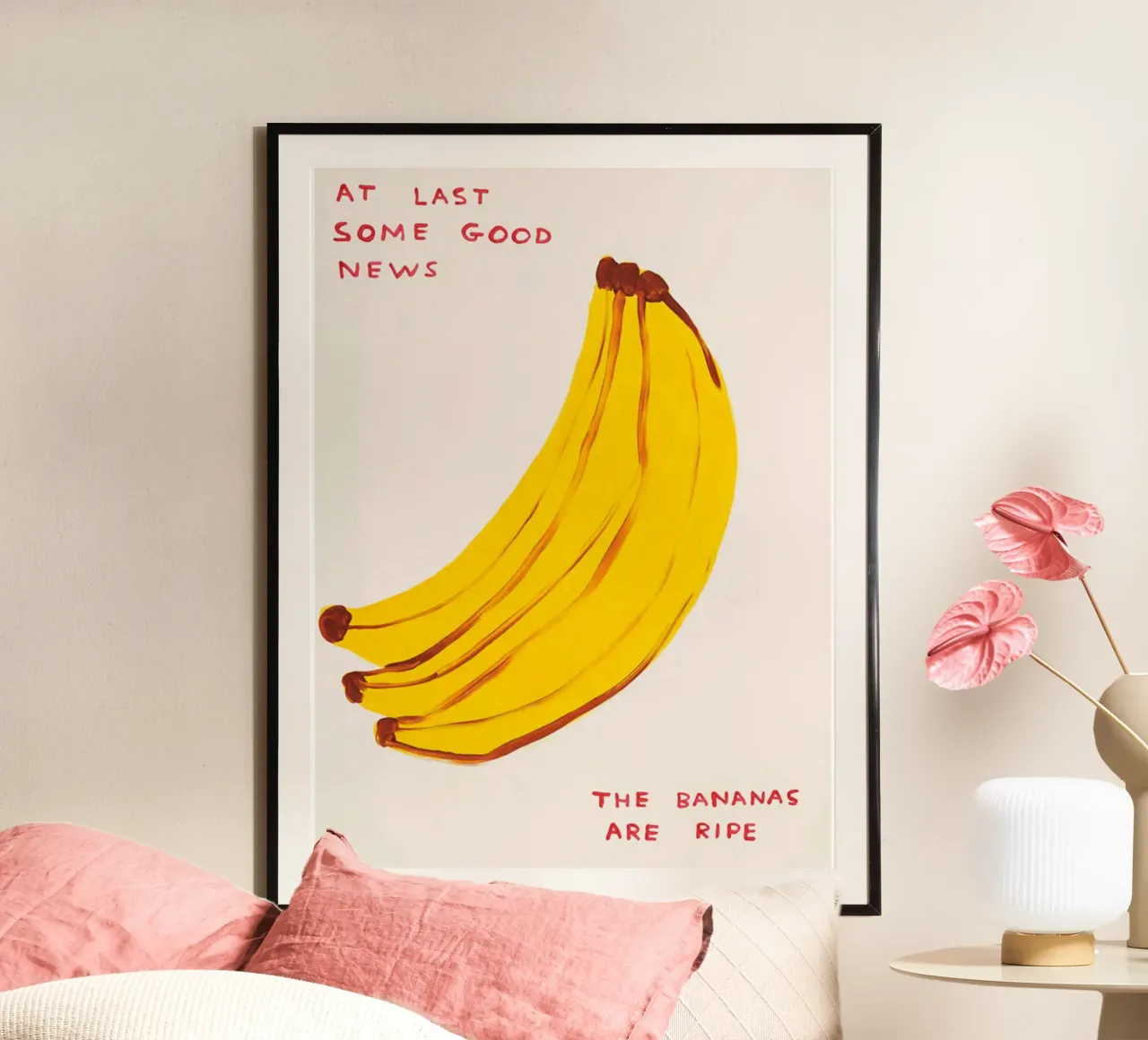 At Last Some Good News David Shrigley The Bananas Are Ripe poster da RANDER J