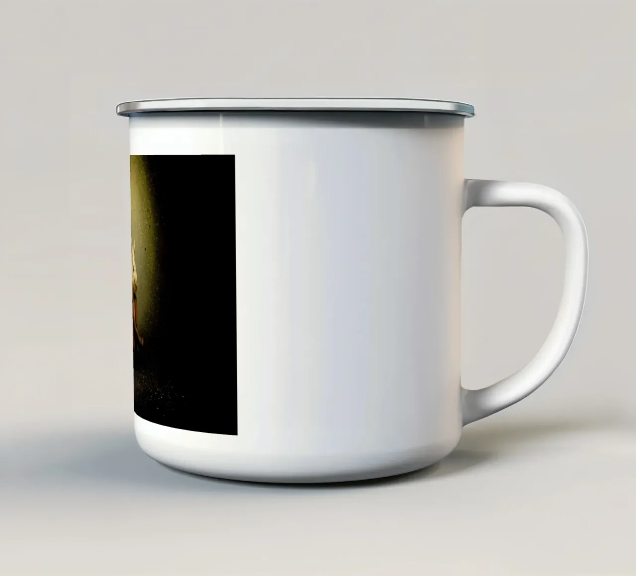 Bunny taza de esmalte de Tupho