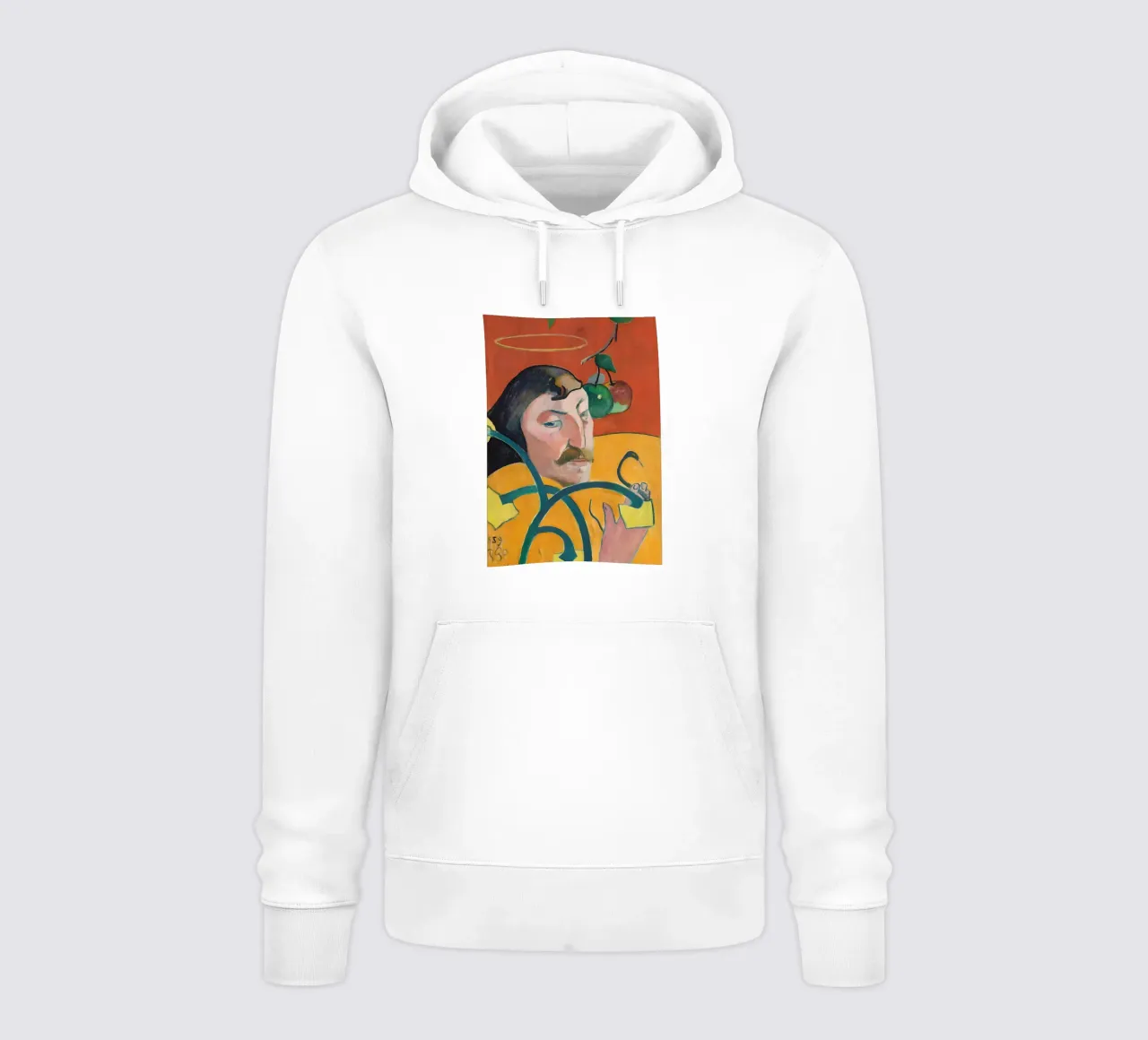 Autoritratto con aureola e serpente felpa con cappuccio da arleneturnershop