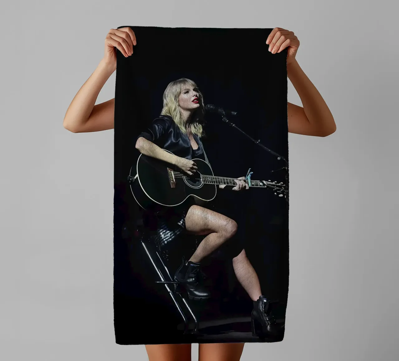 The Evolution of Taylor Swift From Country Roots to Global towel by ramdakjagualma