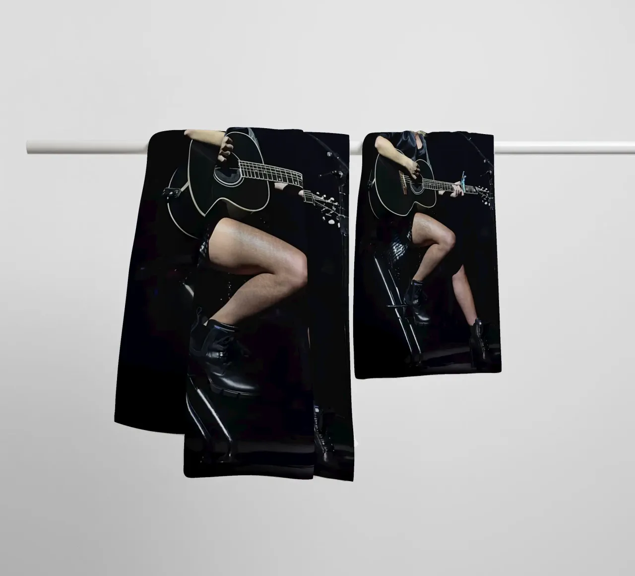 The Evolution of Taylor Swift From Country Roots to Global towel by ramdakjagualma