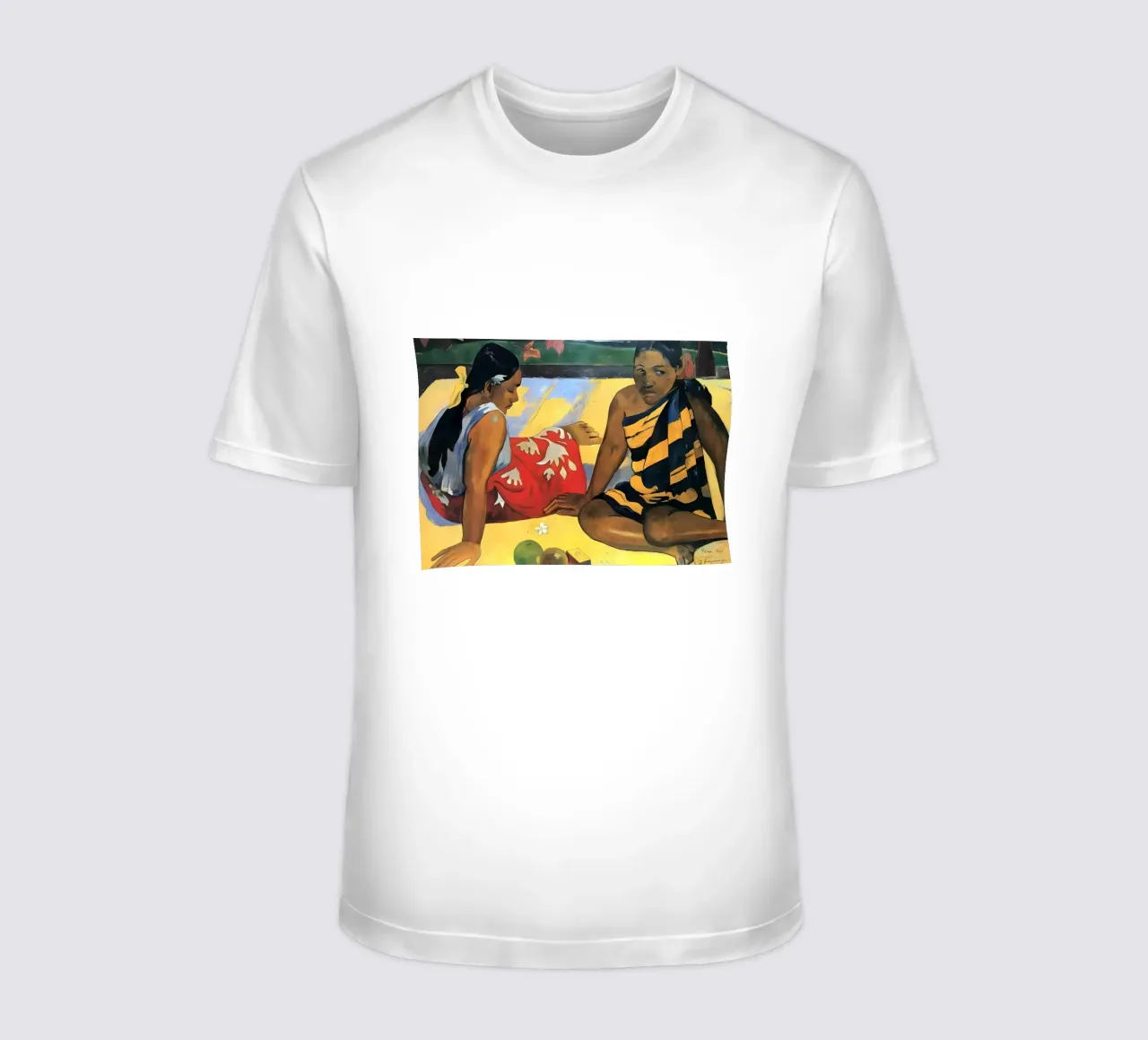 Donne tahitiane sulla spiaggia t-shirt da arleneturnershop