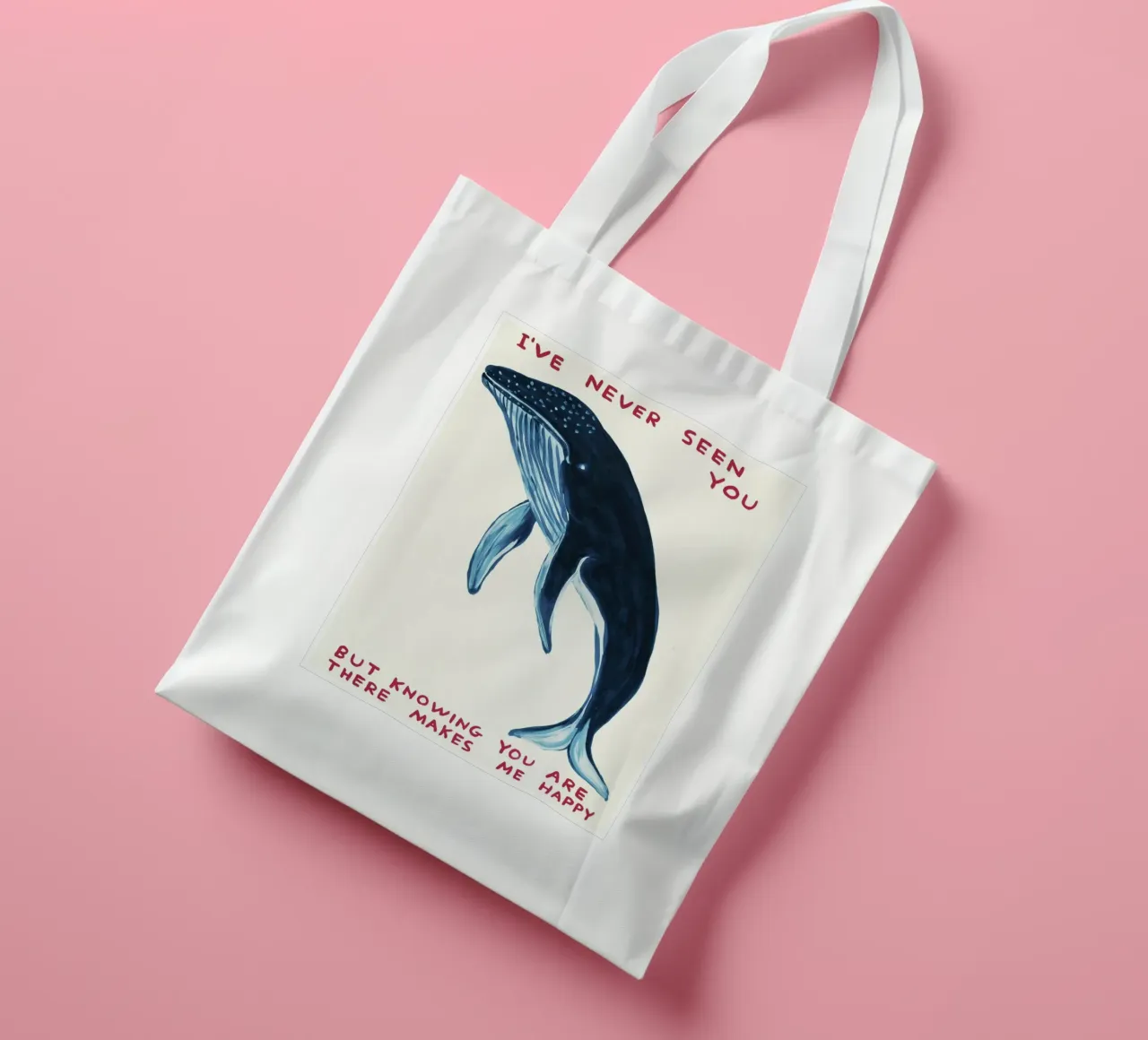 I Have Never Seen You David Shrigley Whell borsa in juta da RANDER J