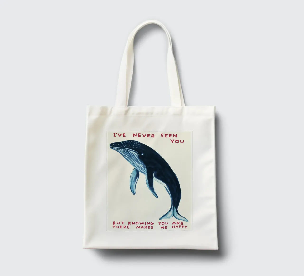I Have Never Seen You David Shrigley Whell borsa in juta da RANDER J