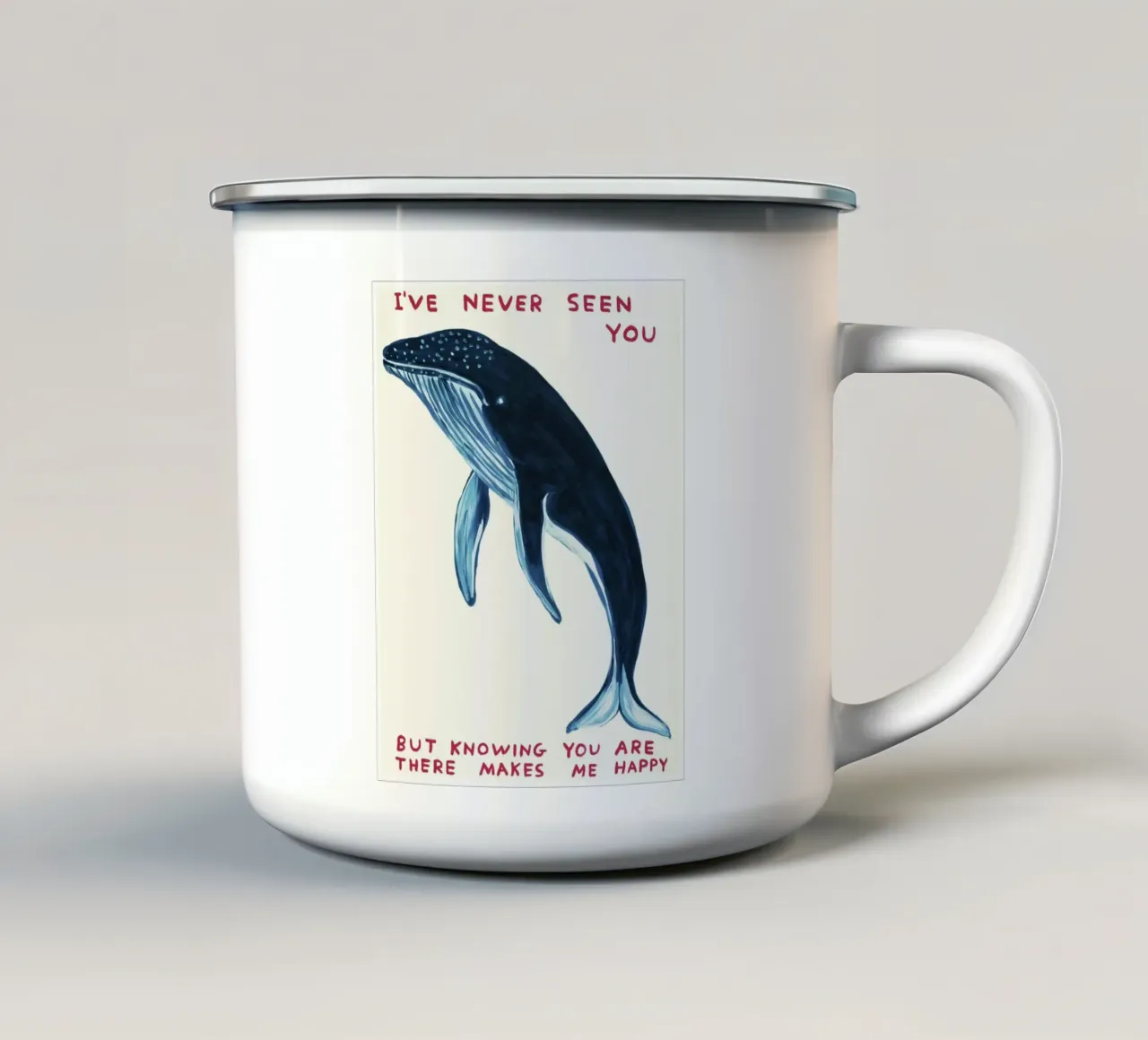 I Have Never Seen You David Shrigley Whell tazza in smalto da RANDER J