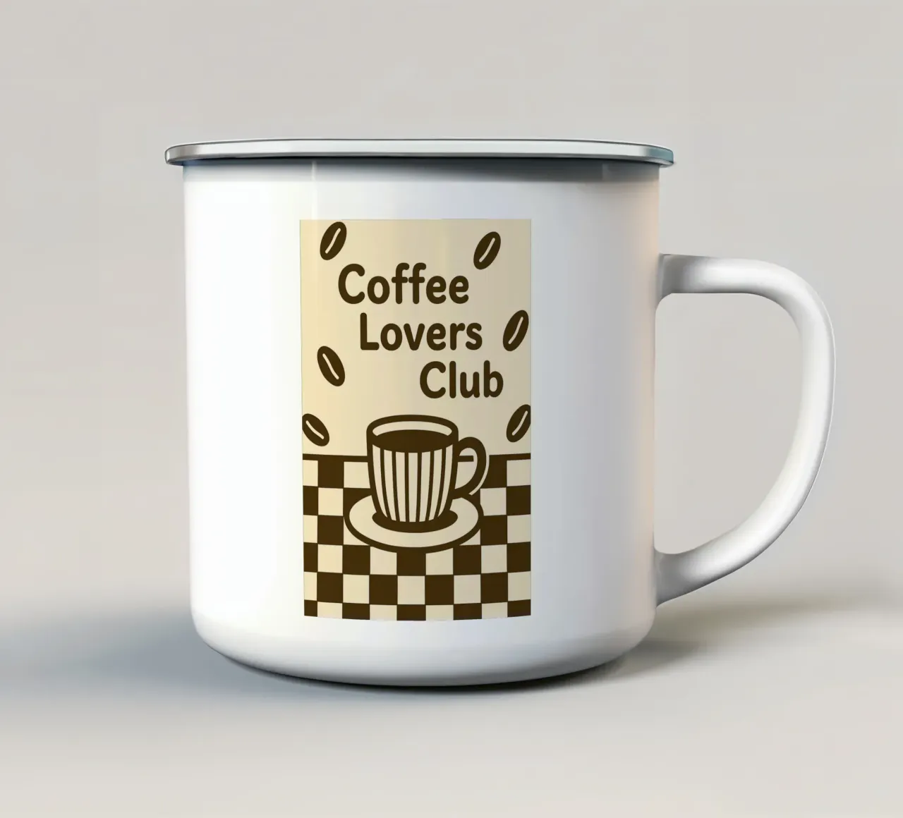 club degli amanti del caffè tazza in smalto da SADELA