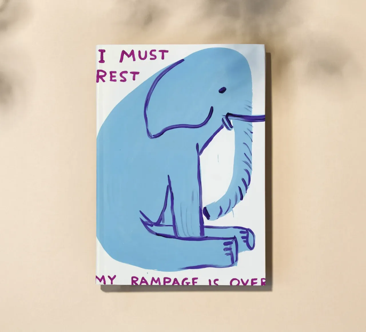 I Must Rest David Shrigley Elephant Blue diario da RANDER J