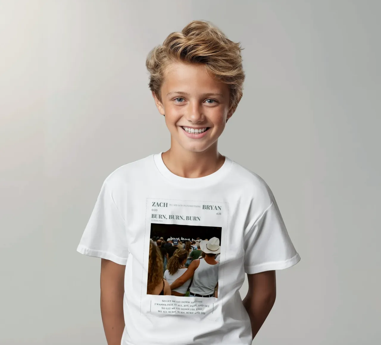 Zach Bryan t-shirt bambini da esoygeboys