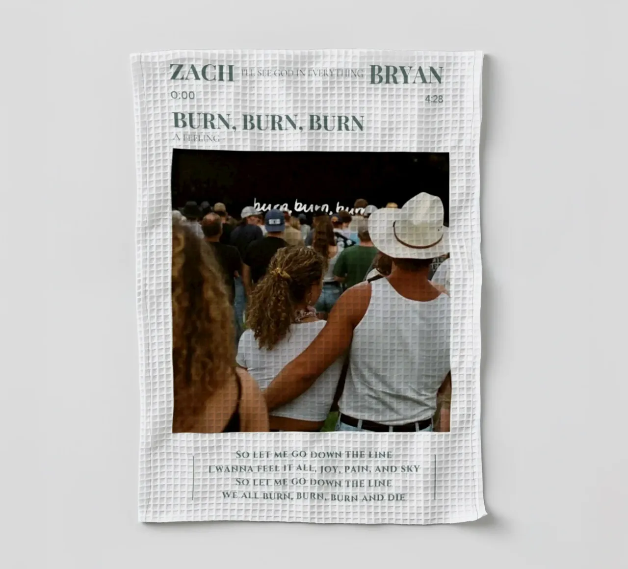 Zach Bryan Geschirrtuch von esoygeboys